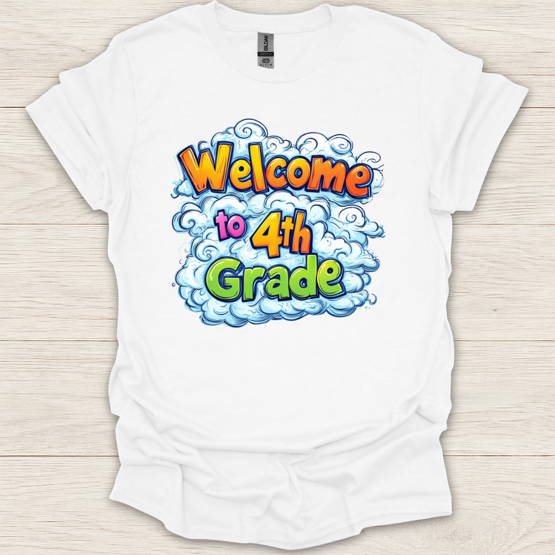 Welcome to 4th Grade Clouds T-Shirt